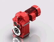 مخفض سرعة المحرك المائل الحلزوني مع أجزاء نقل الطاقة الحمراء